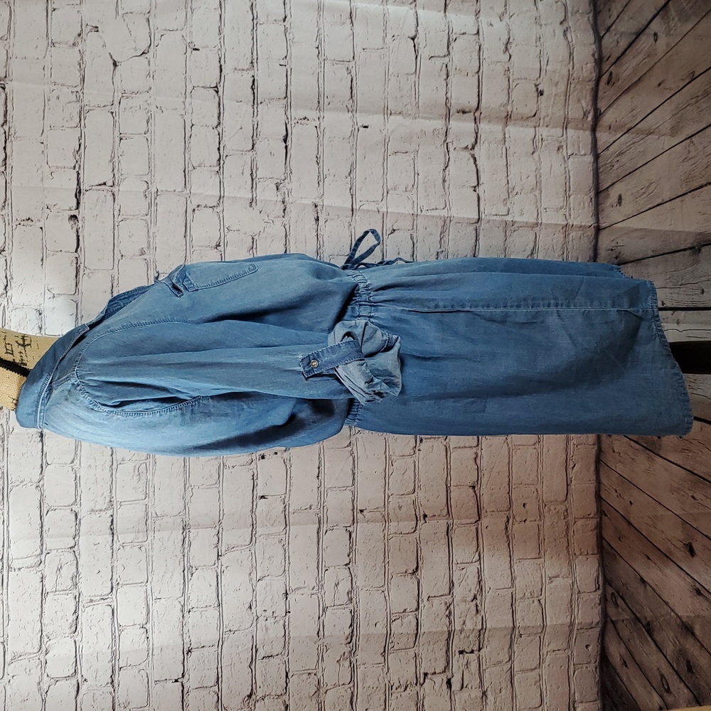 Gloria Vanderbilt Blue Denim-Like Dress Size M - Picture 6 of 11